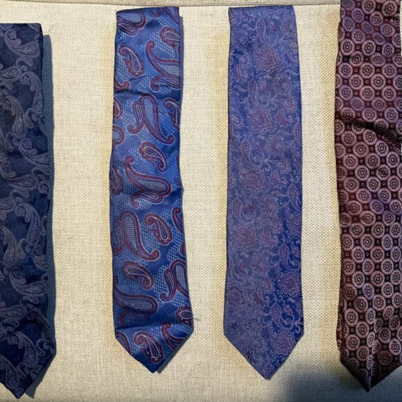 AMAZING MEN'S LIMITED EDITION LOT OF 4 CANALI TIES - ITALY